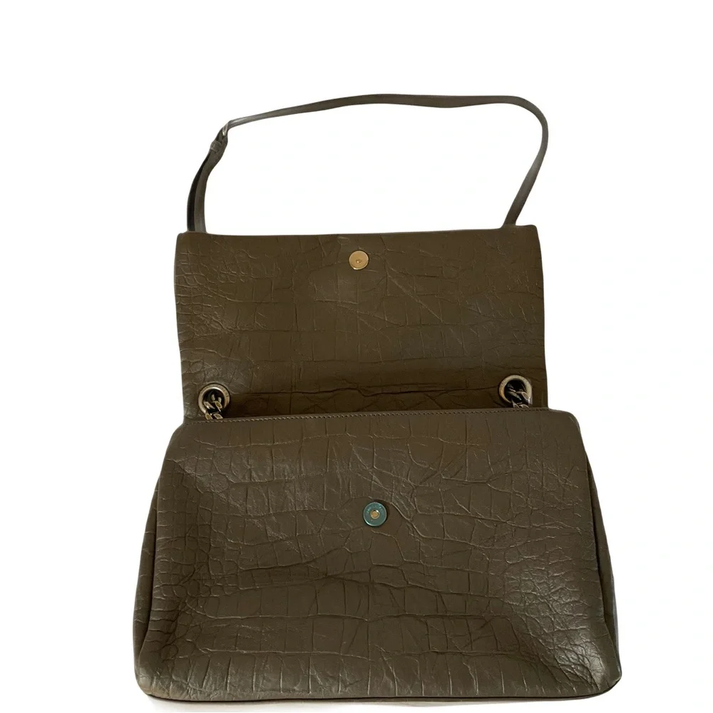 Saint Laurent Medium Monogram West Hollywood Bag - Grey - Picture 6 of 9